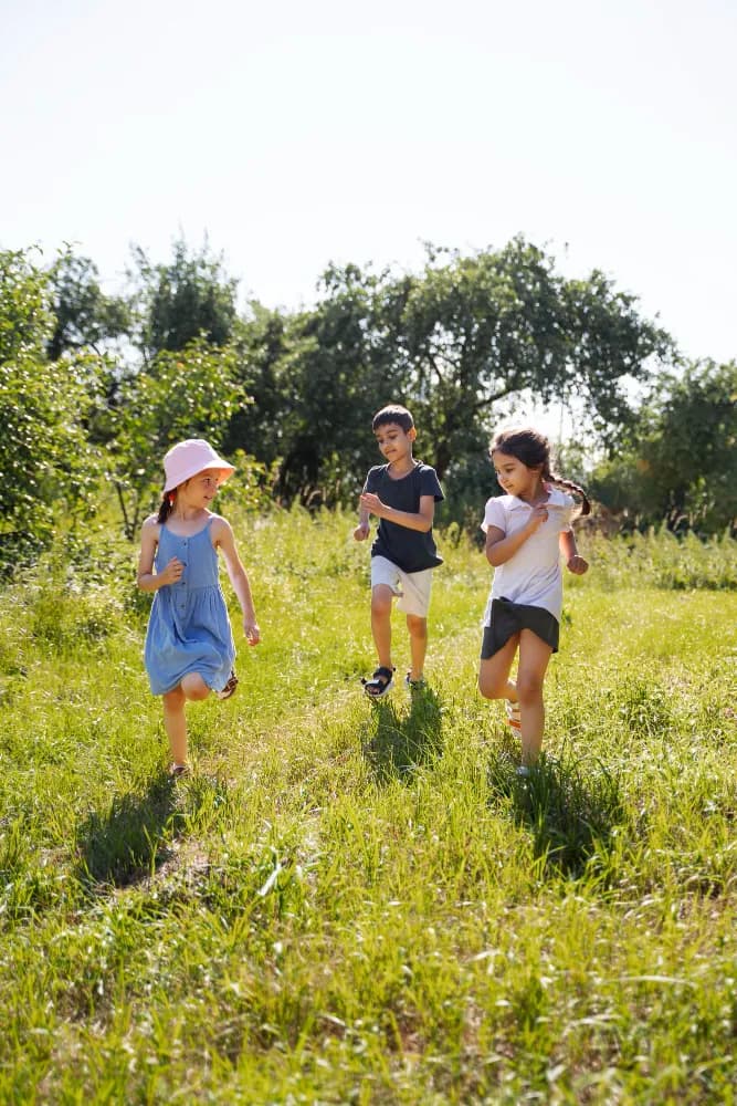 Kids playing outdoors